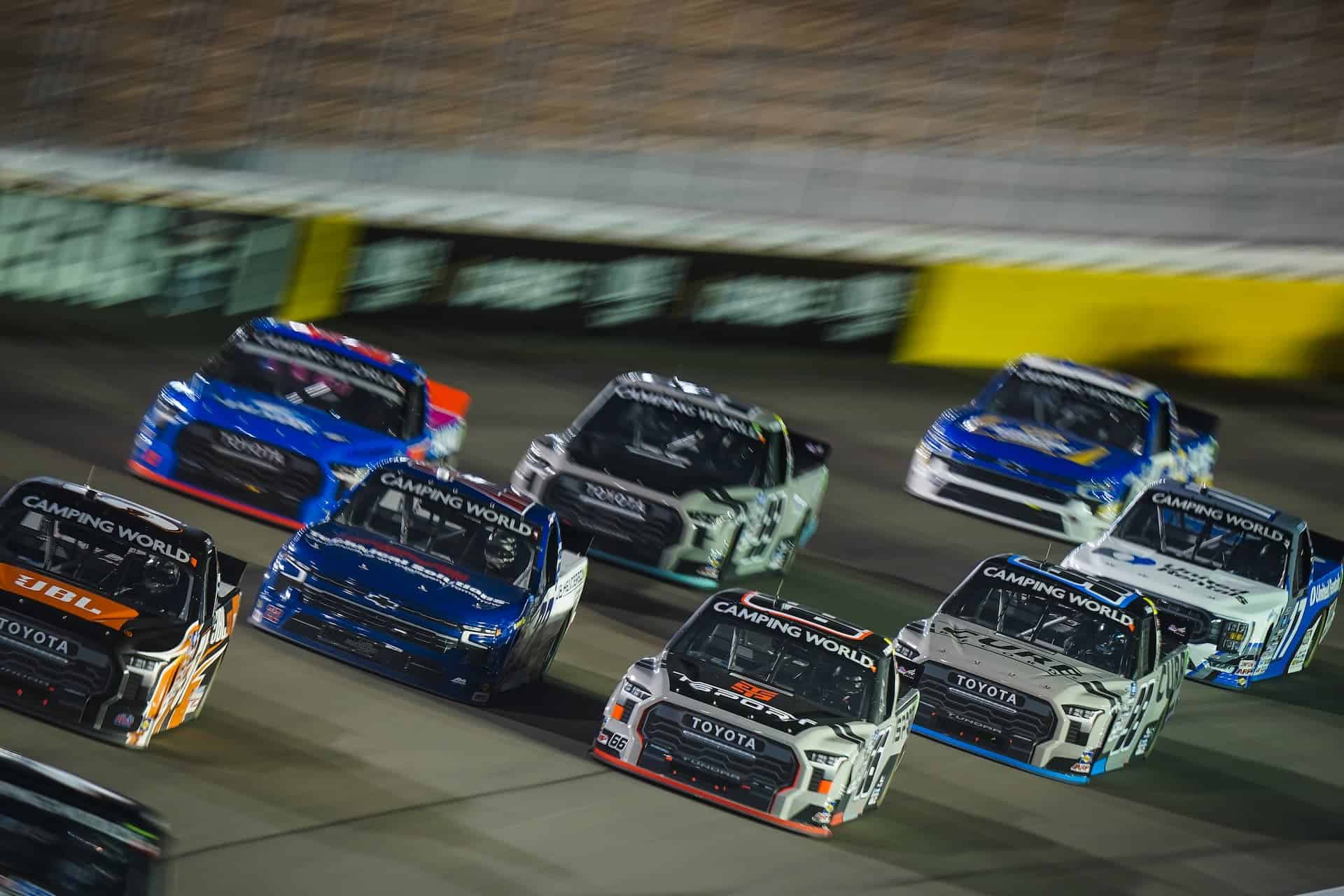 Austin Wayne Self finishes in the top 10 at Las Vegas Motor Speedway in the 2022 Victoria's Voice 200 in the NASCAR Camping World Truck Series.