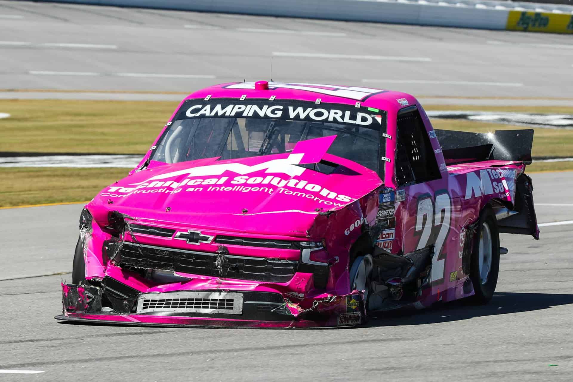 Read more about the article Strong Talladega Run Thrwarted For Austin Wayne Self; AM Racing